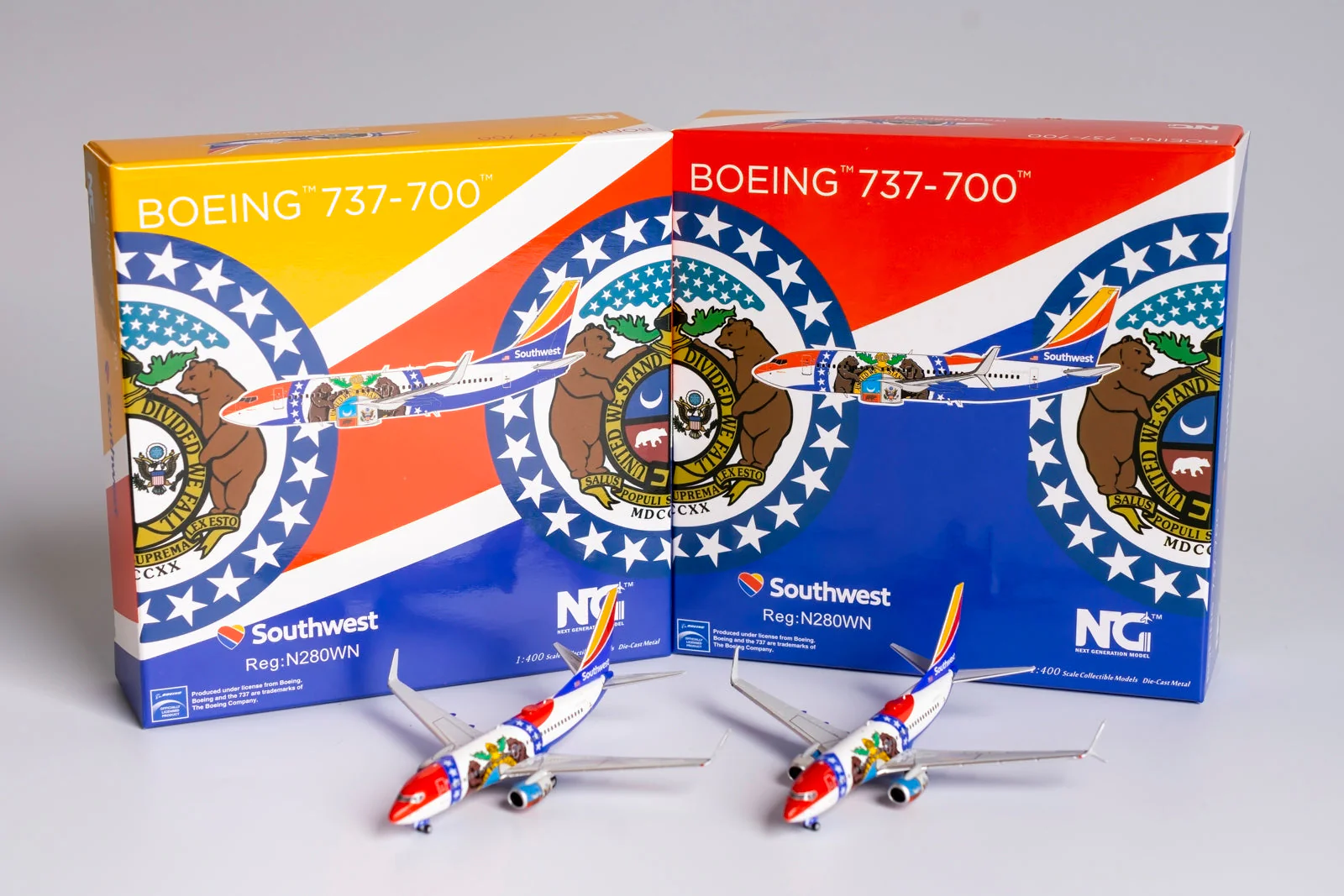 *1/400 Southwest Airlines B 737-700/w "Missouri One" NG Models 77016 - Image 8