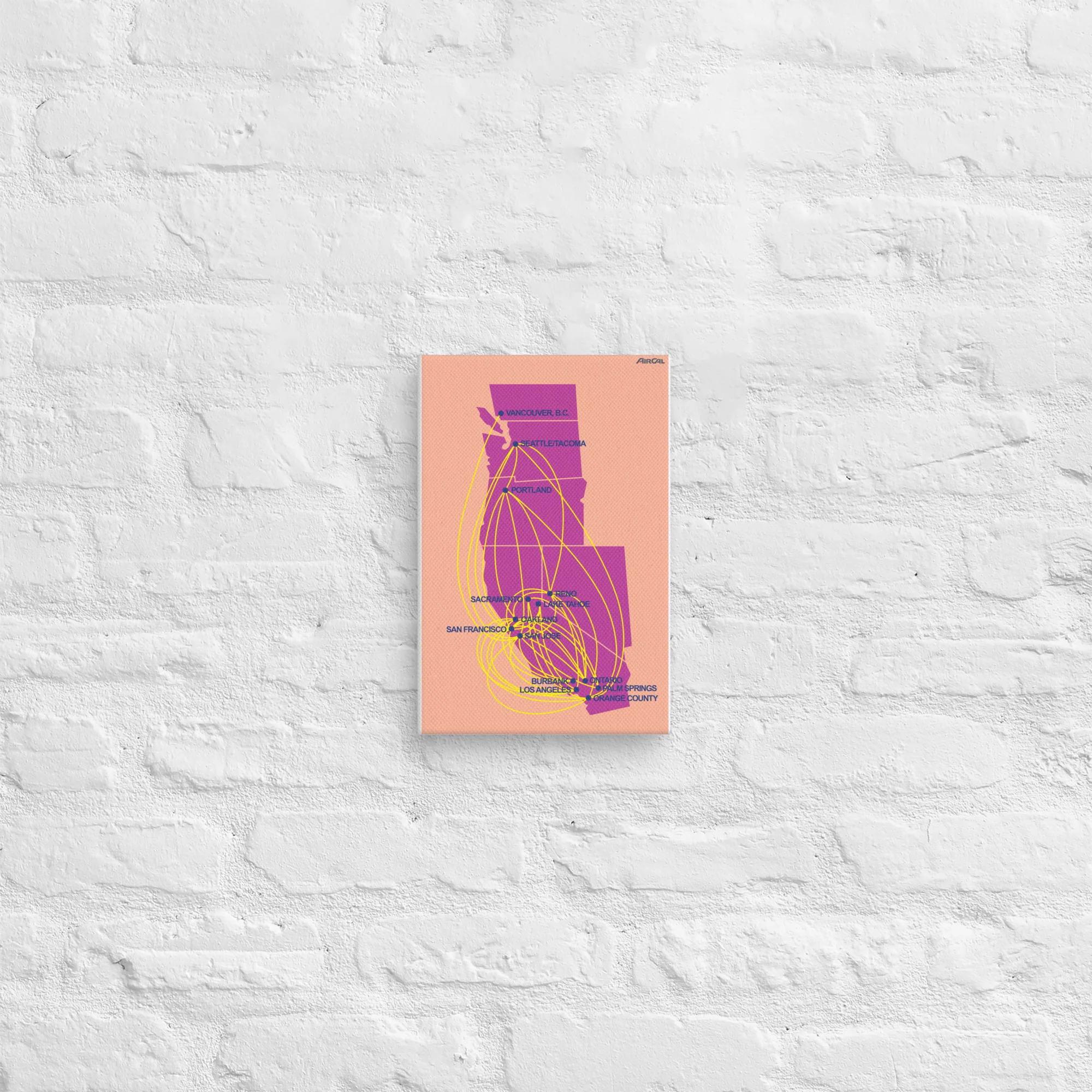 AirCal Airline Map Canvas - Image 2