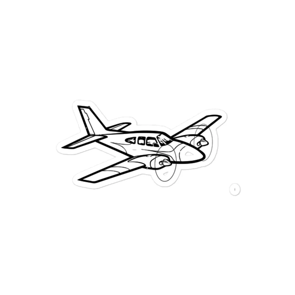 Beechcraft Baron Twin-Engine Sticker - Image 3