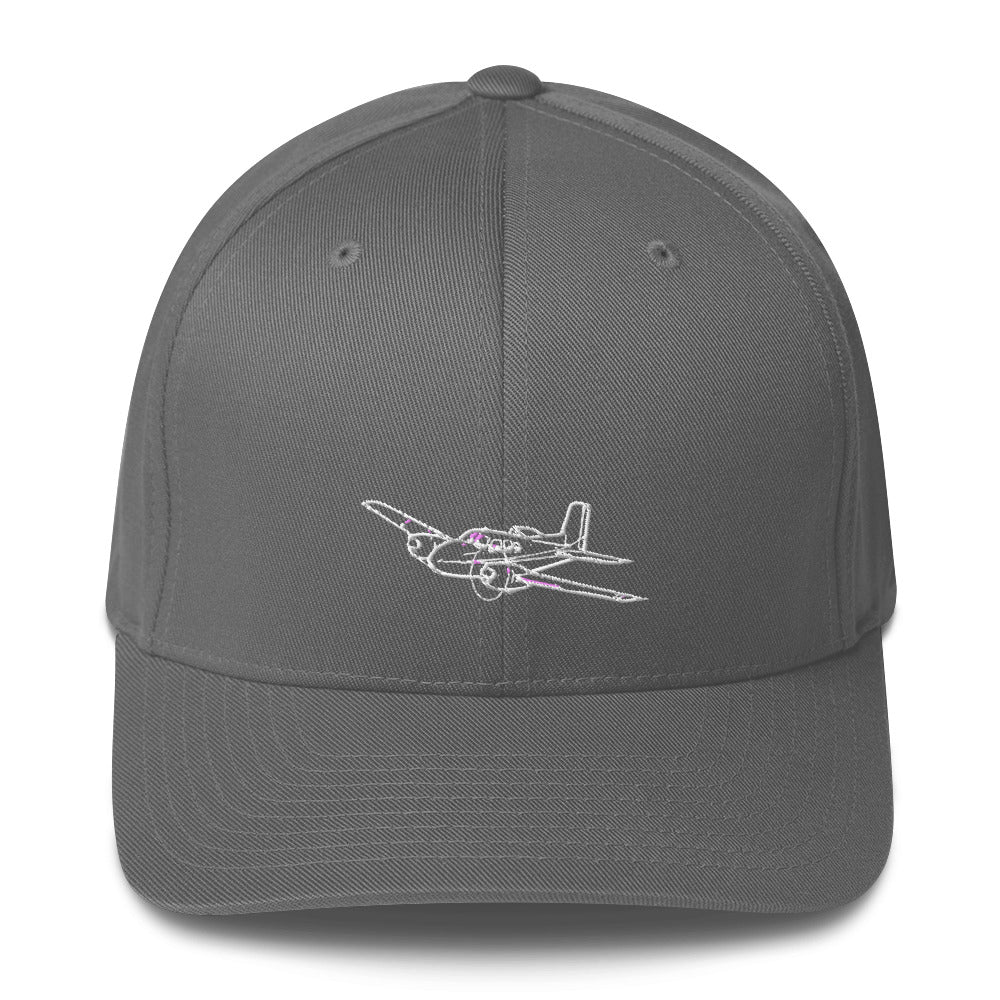Beechcraft Twin Bonanza Powerhouse 2 Embroidered Hat - Image 11