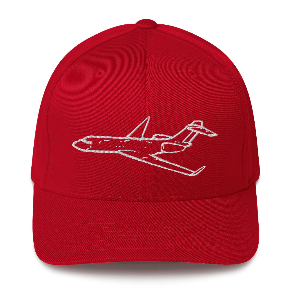 Bombardier Global Express Business Jet Embroidered Hat