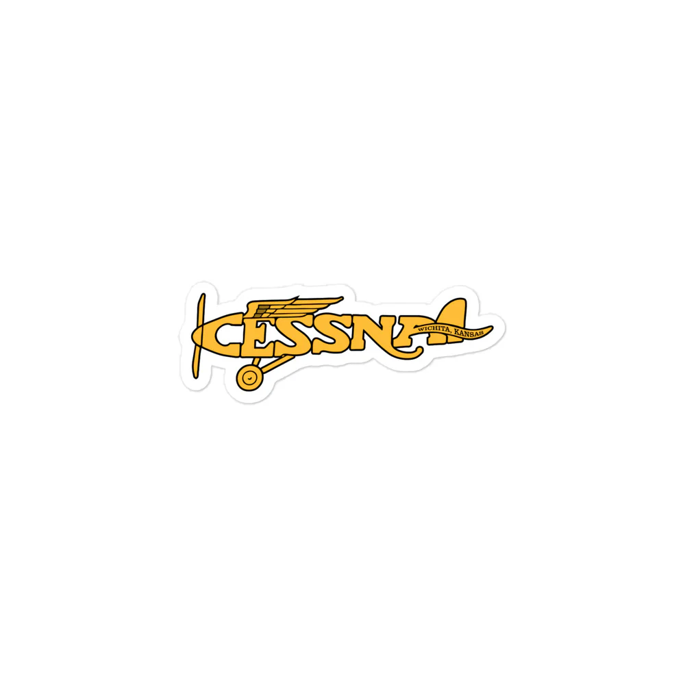 Cessna Vintage Logo Sticker - Image 2