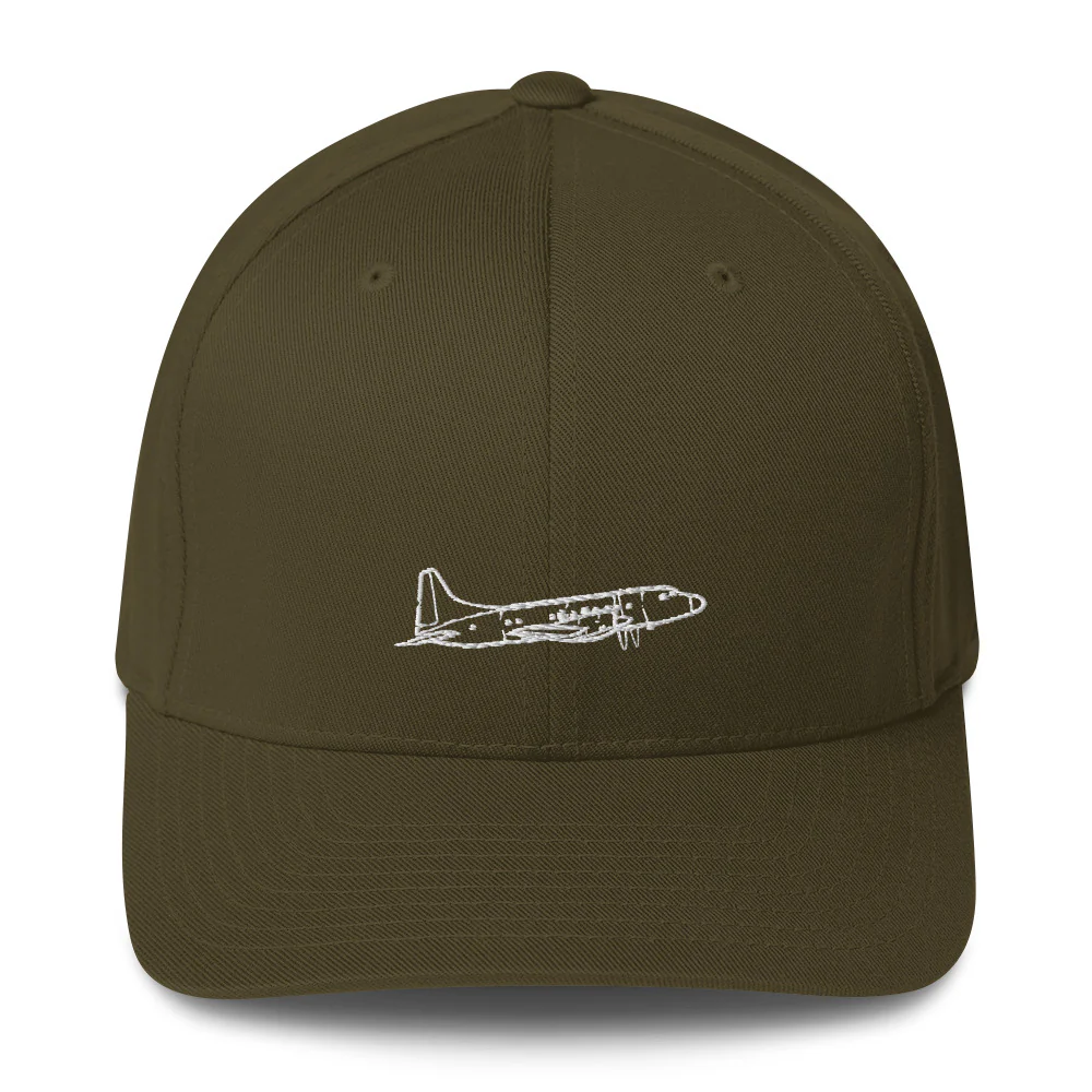Convair 580 Turboprop Airliner 2 Embroidered Hat - Image 8