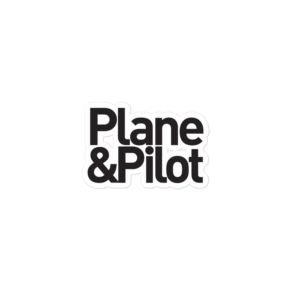 Plane & Pilot Sticker - Image 3